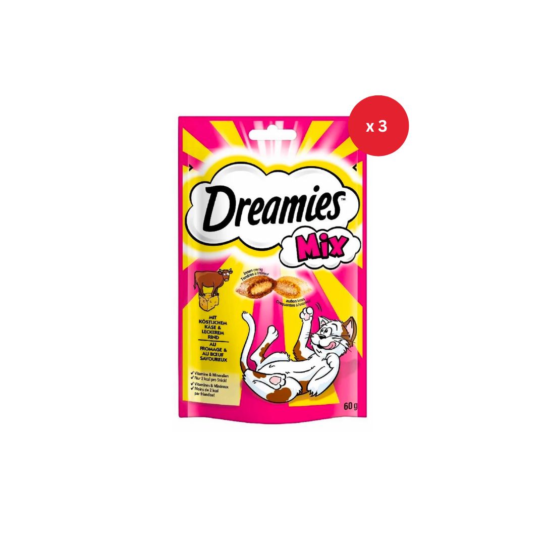 Dreamies Mix Sığır Etli 60 Gr x 3 Adet