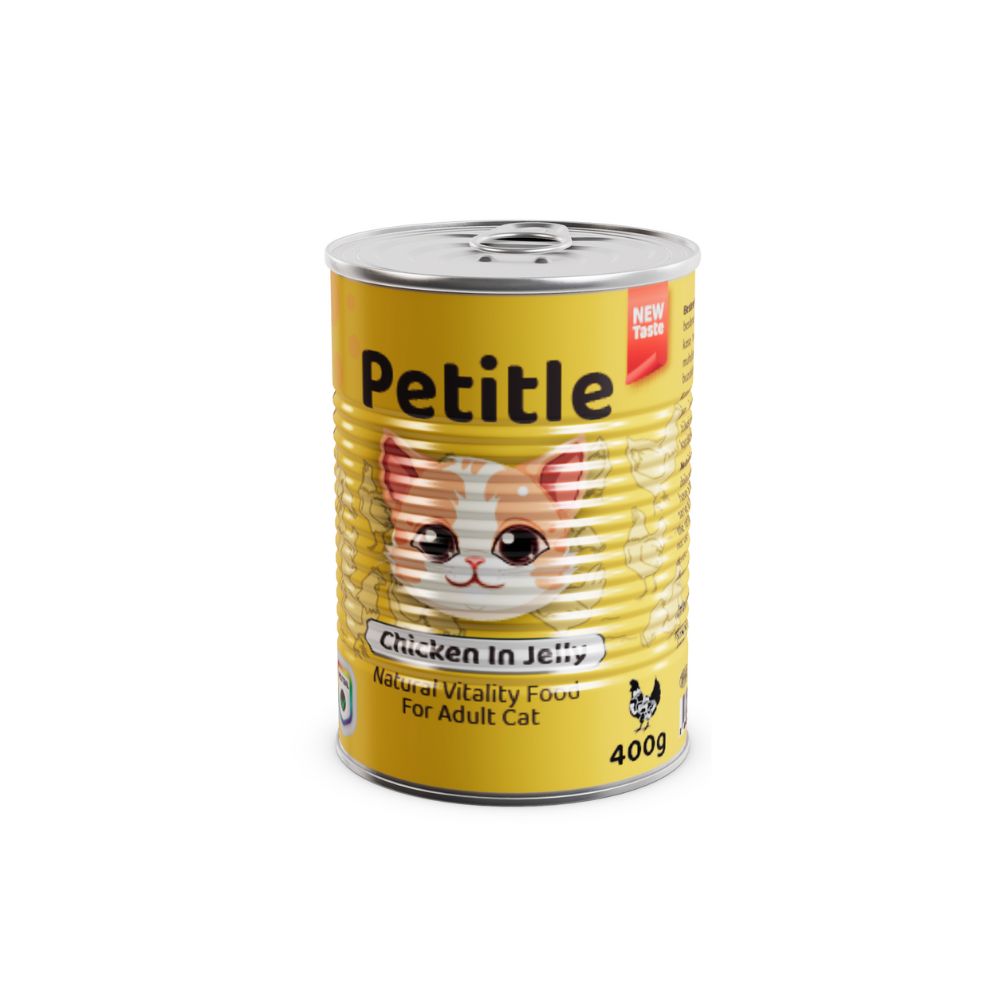 Petitle Jöle içinde Tavuklu Yetişkin Kedi Konservesi 400 GR