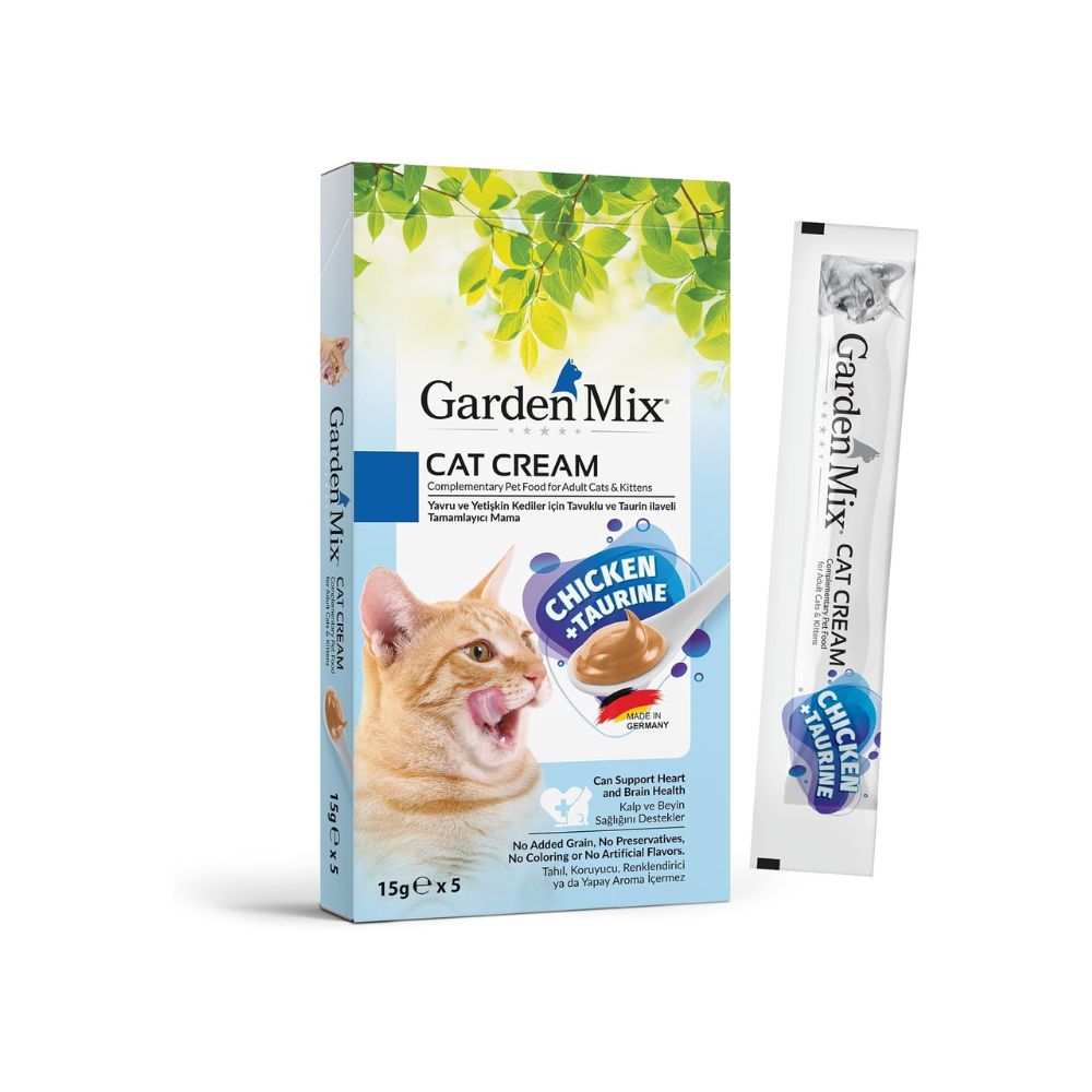 Garden Mix Kedi Sıvı Ödül Kreması Tavuk+Taurin 15Gr X 5 Adet