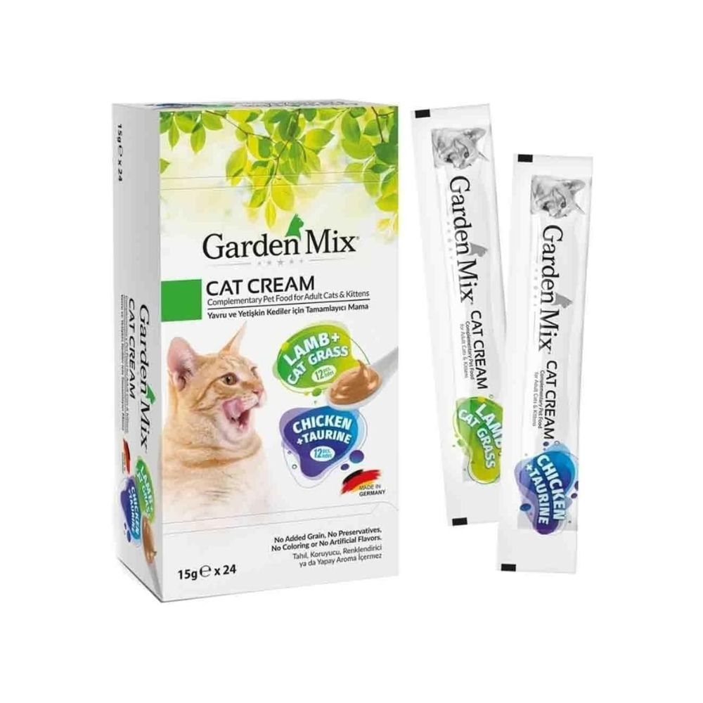 Garden Mix Kedi Kreması Xxl Tavuk+Kuzu 15Gr X 24 Adet