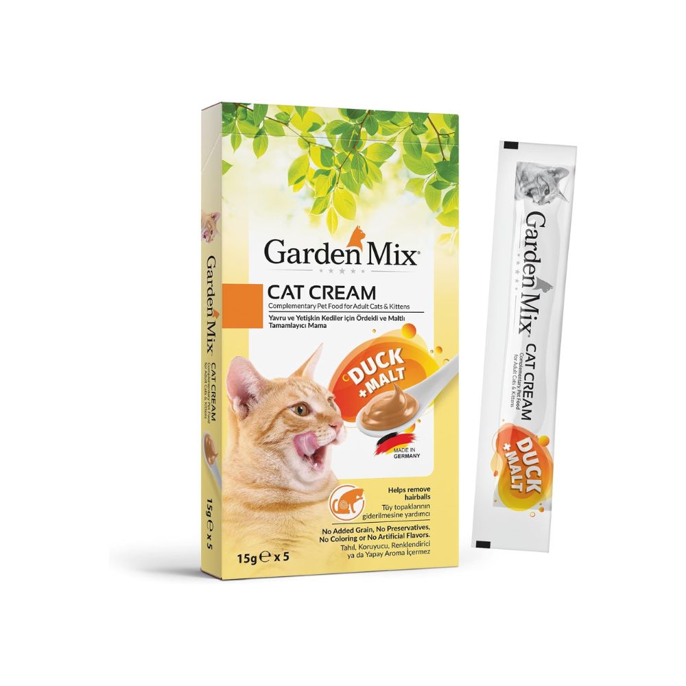 Garden Mix Kedi Sıvı Ödül Kreması Ördekli 15Gr X 5 Adet